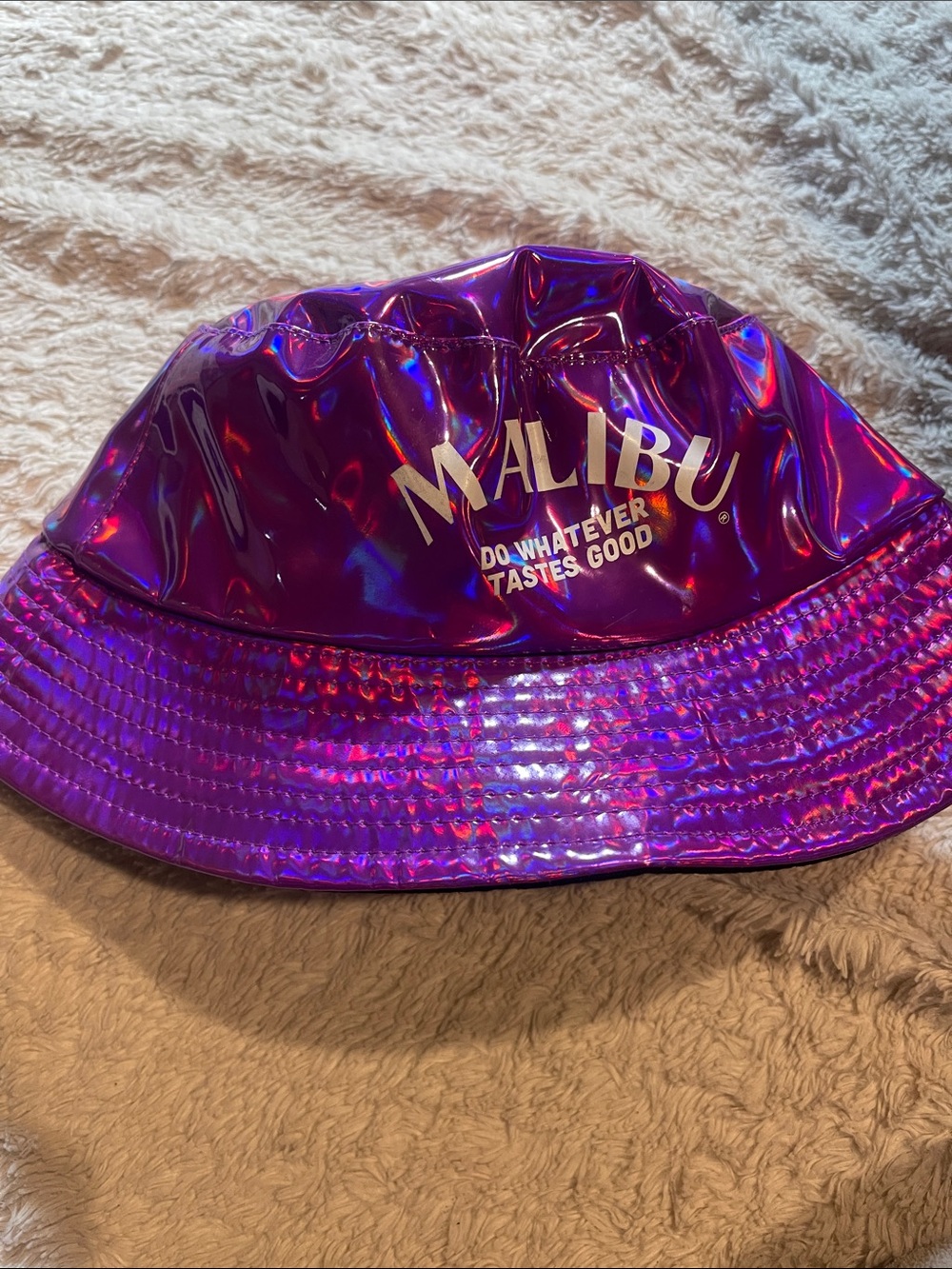 Malibu  Iridescent Magenta Bucket Hat